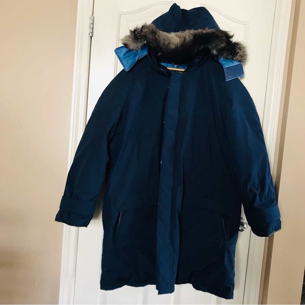 Golden Goose Men’s Parka Vintage Blue Navy Size XXL